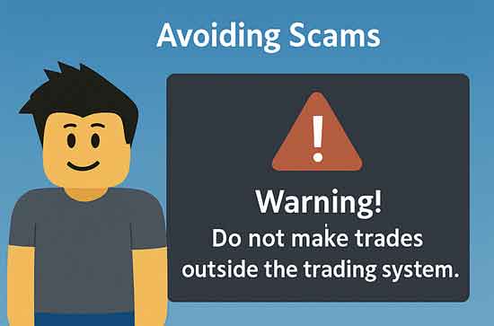 avoiding scams in roblox trading