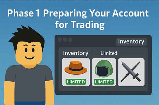 prepare your account for roblox trading
